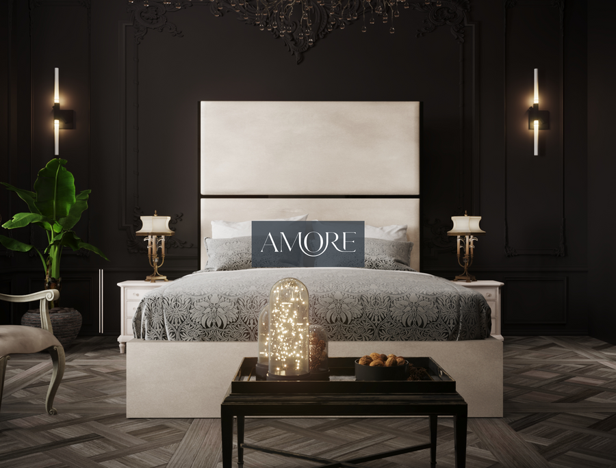 Black gold headboard deals