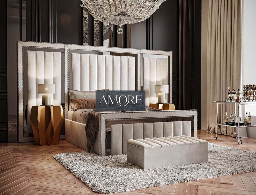 Extended online headboard bed