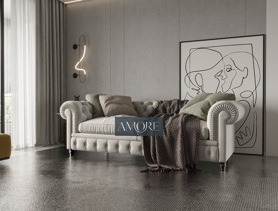 Valora England Newport 3 Seater Fabric Sofa