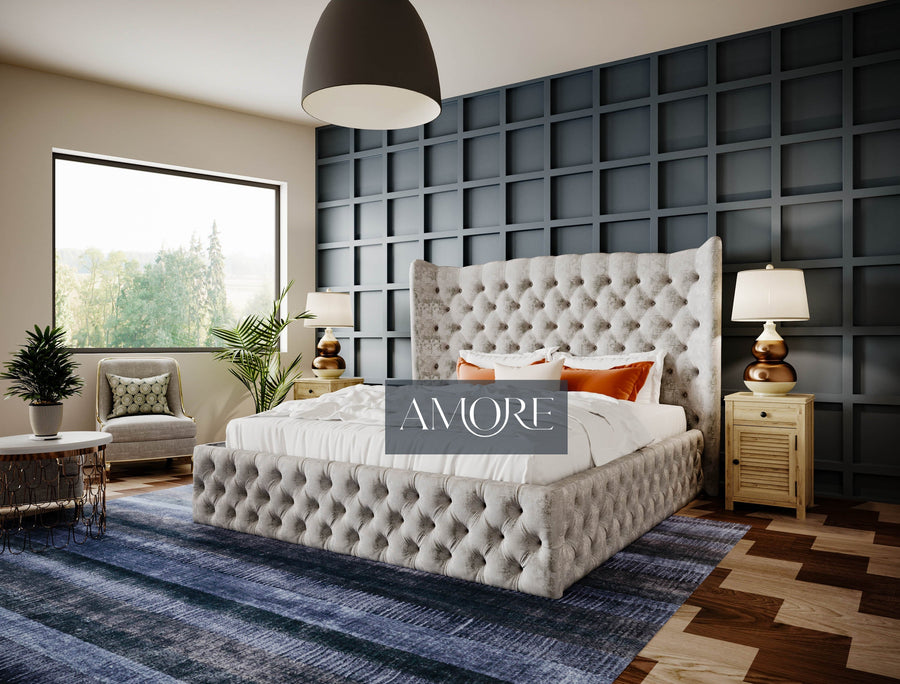 Faust Chesterfield Designer Bed - Amore