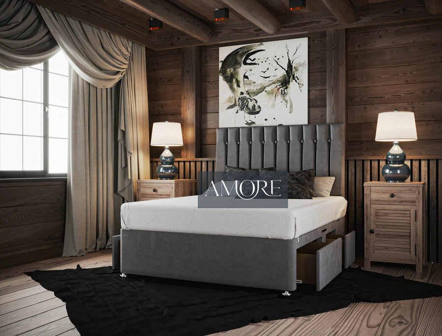 Bruce Storage Drawer Divan Bed - Amore