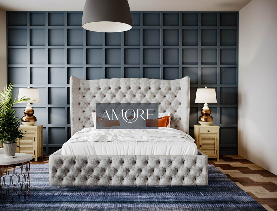 Faust Chesterfield Designer Bed - Amore