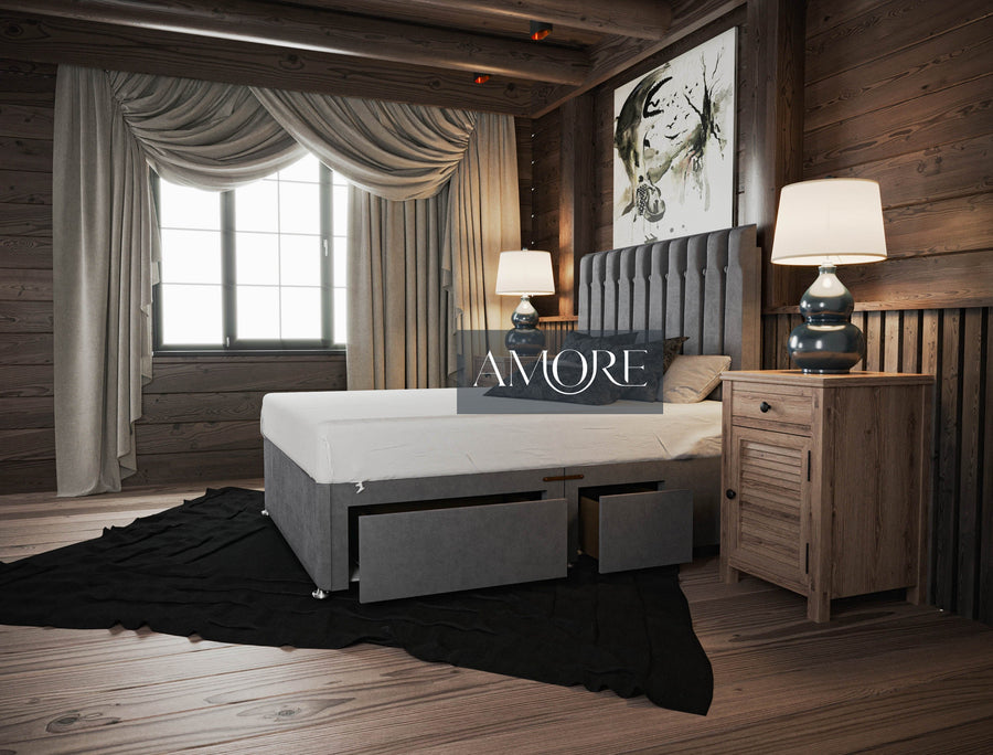 Bruce Storage Drawer Divan Bed - Amore