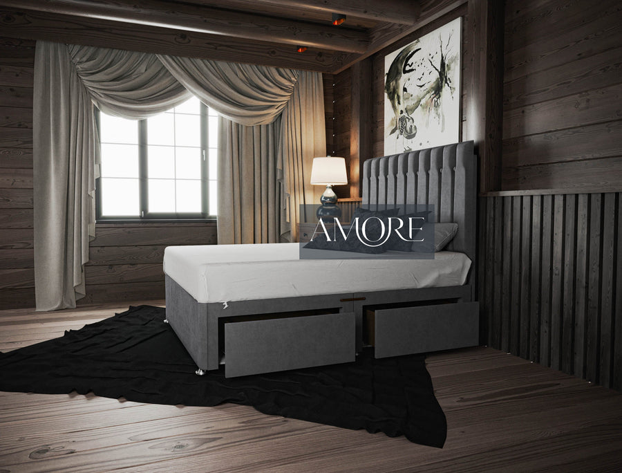 Bruce Storage Drawer Divan Bed - Amore